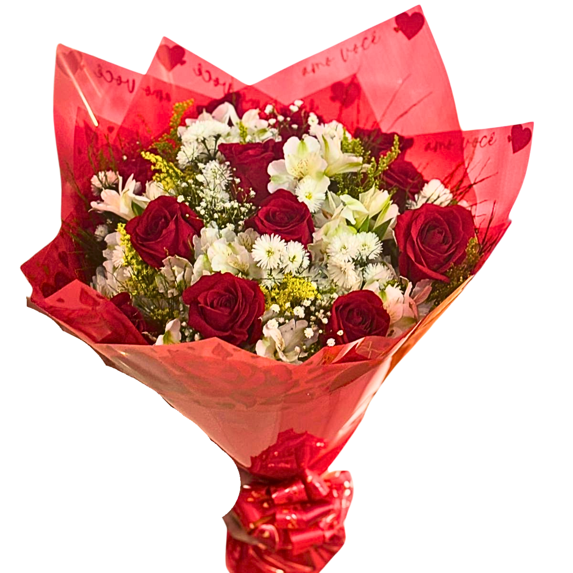 Buqu� 12 Rosas Vermelhas