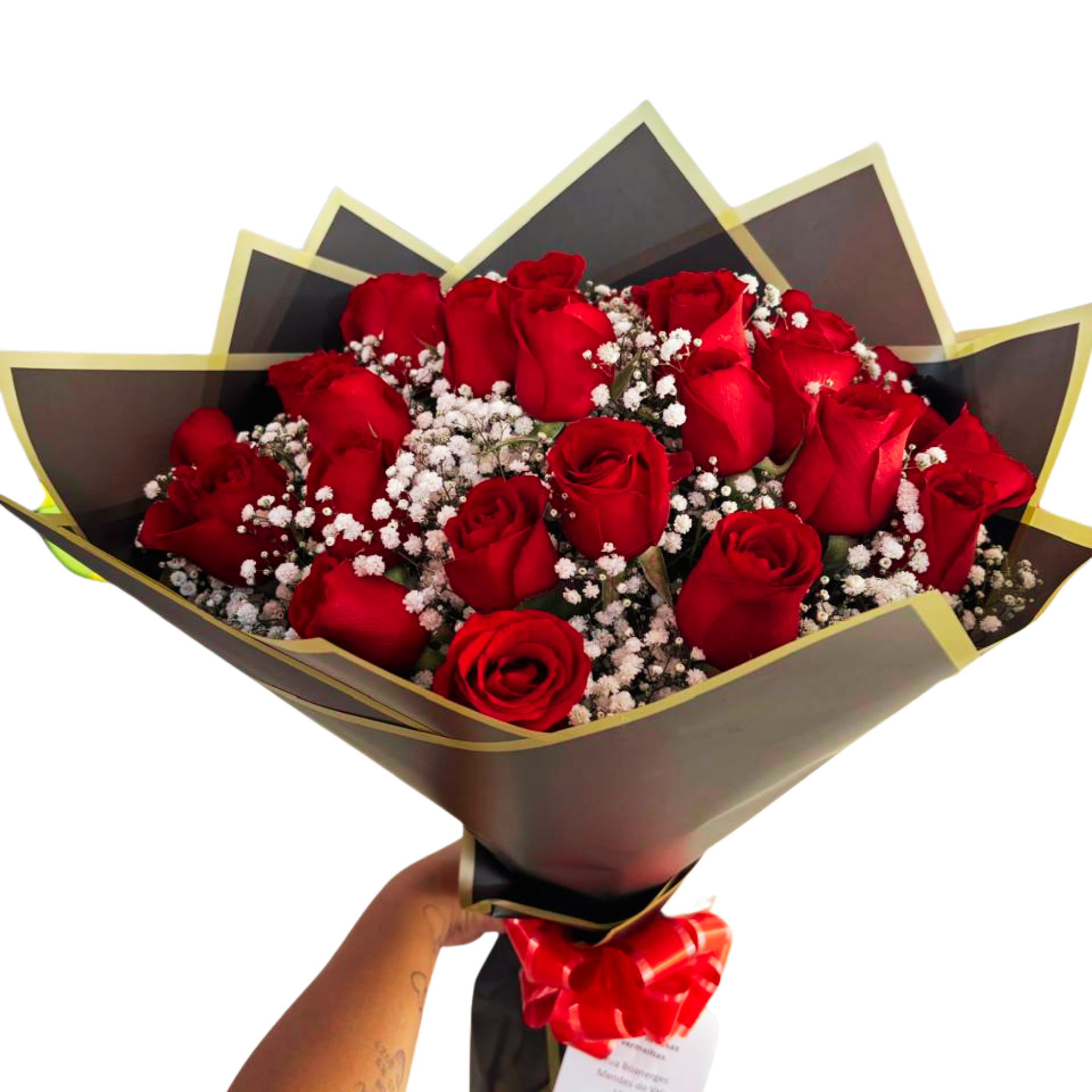 Buqu� com 30 Rosas vermelhas e Mosquitinho