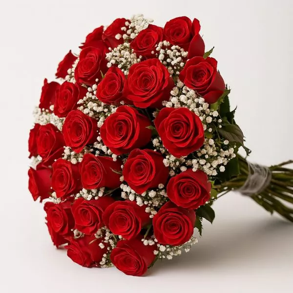 Buqu� com 30 Rosas vermelhas e Mosquitinho