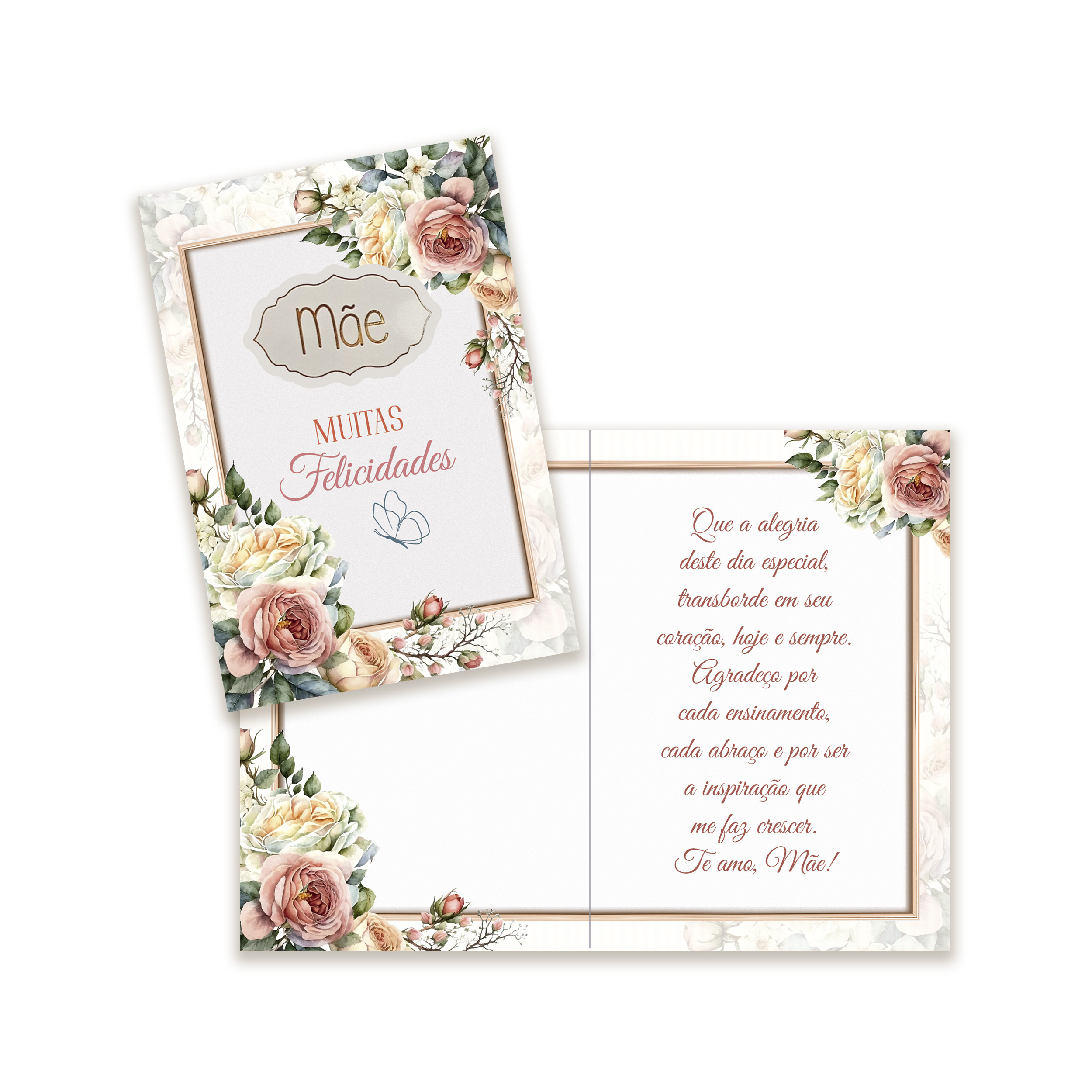 Cart�o Pequeno - M�e , muitas felicidades