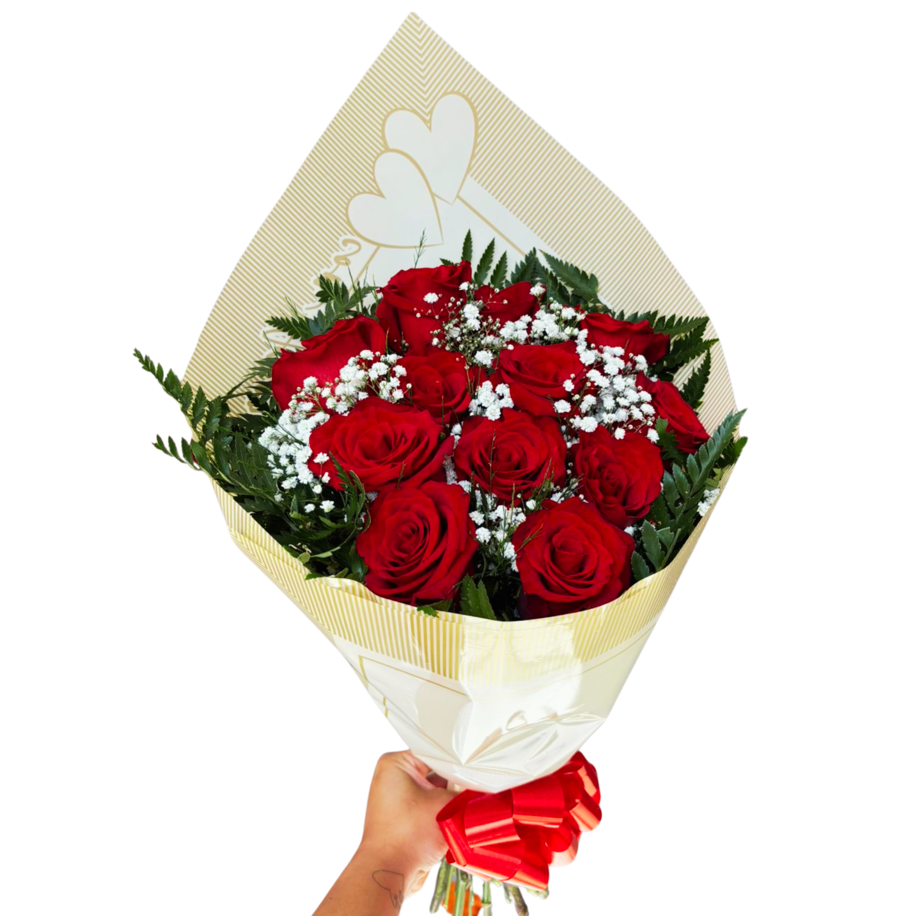 Buqu� 12 rosas vermelhas colombianas - Com Amor