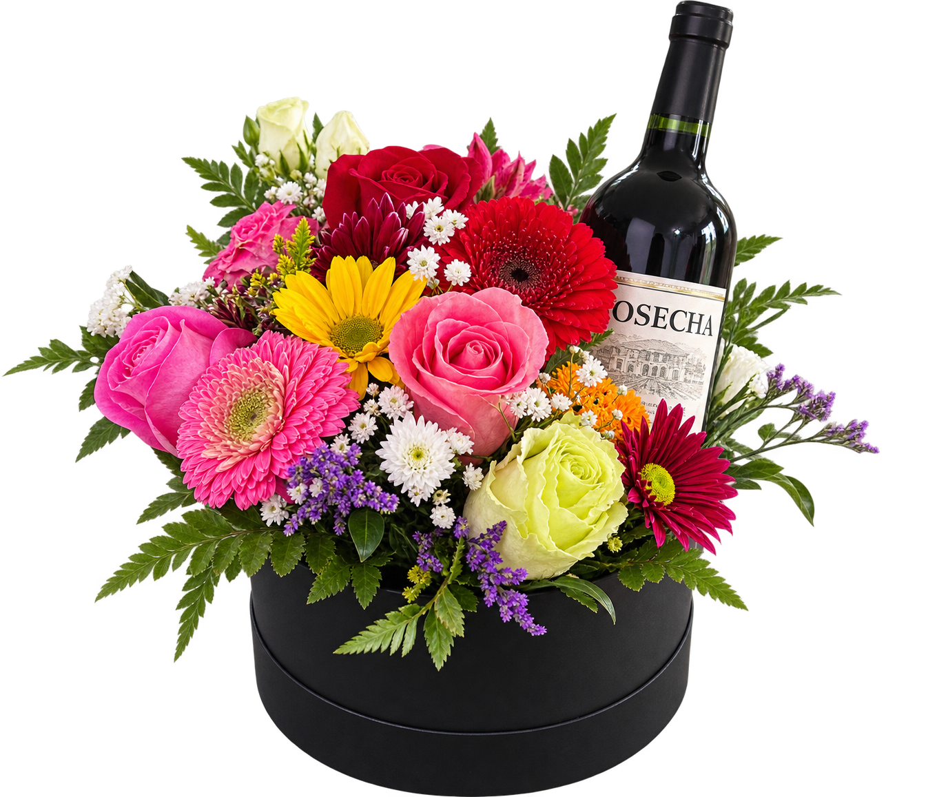 Box Colorido com Vinho COSECHA
