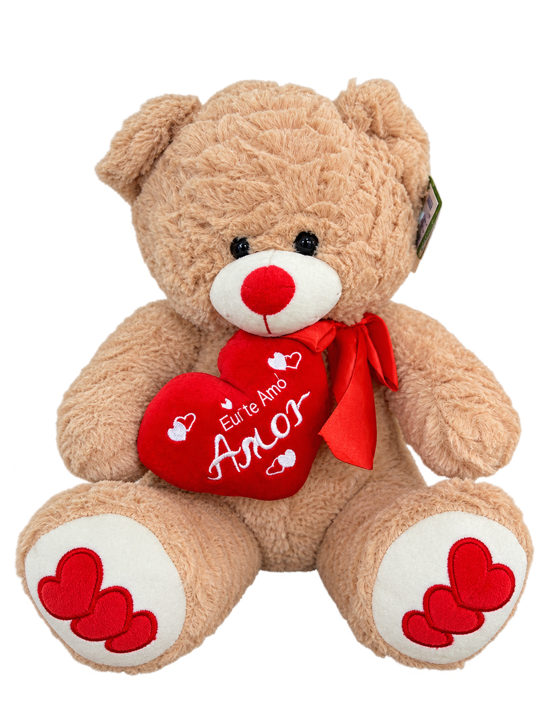 Urso de Pel�cia com Cora��o Eu te amo amor