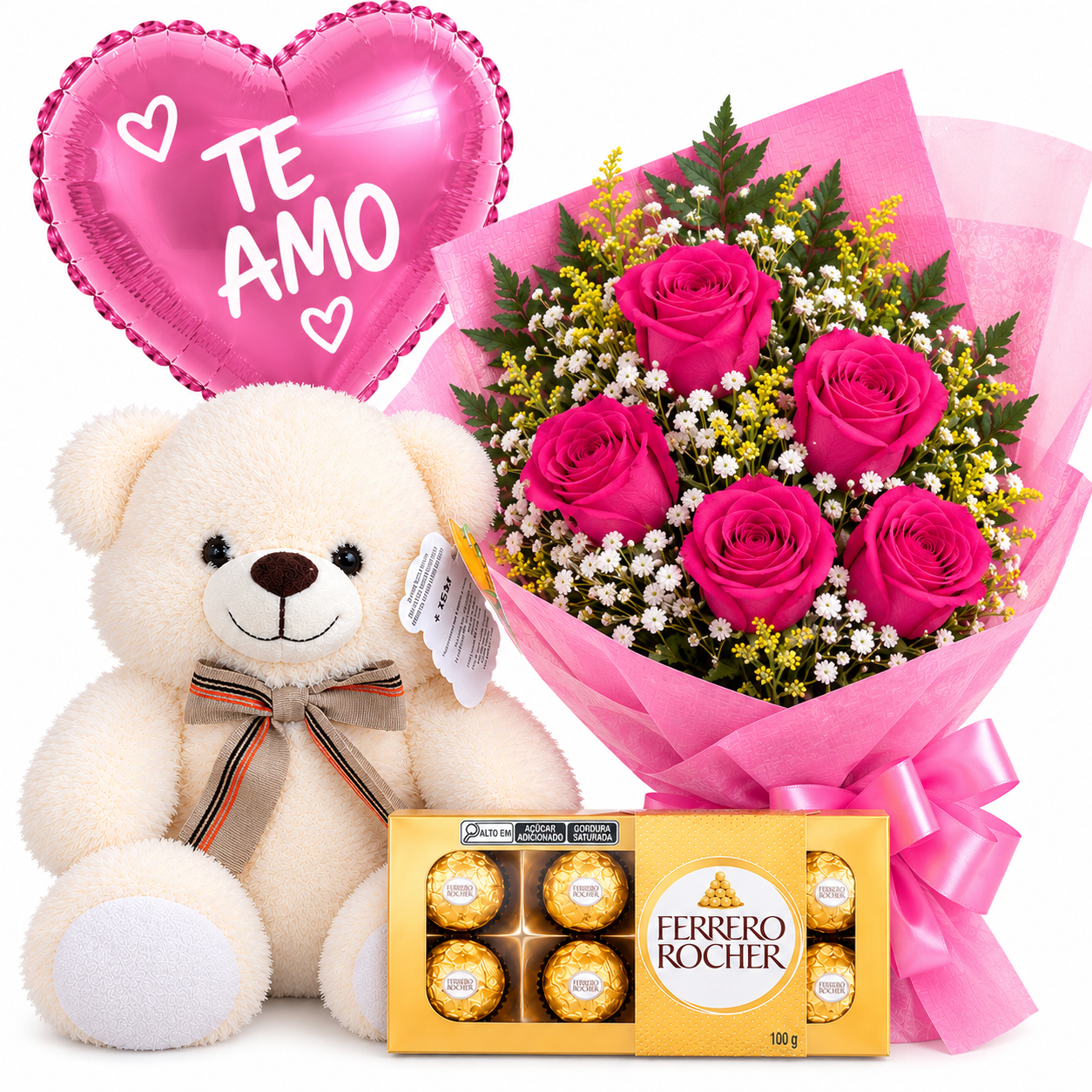 Combo Amor Cor-de-Rosa 